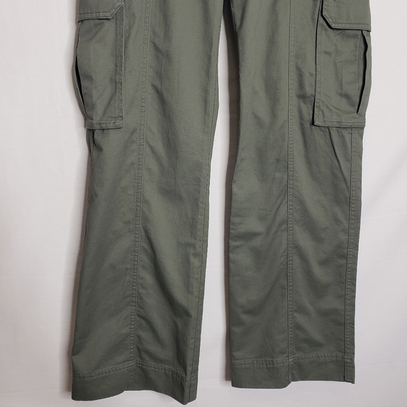 Abercrombie & Fitch Green Relaxed Fit Cargo Pants Women's Size 26/2 - Picture 4 of 11